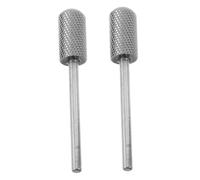 minkissy 2piezas Brocas De Carburo De Tungsteno Para Pulir Uñas Broca Cilíndrica Para Preparación De Uñas y Limpieza De Cutículas Para Manicura Casa y Salones De Belleza