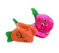 minkissy 2piezas Clips De Pelo Vegetales Mini Acético Duraderos Para Mujer y Niña Clips Pequeñas De Zanahoria y Cebolla Accesorios No Deslizantes Para Peinados