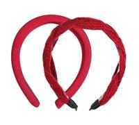 minkissy 2piezas Diadema Retro Ancha Para Mujer Diademas Gruesas Estilo Vintage Accesorios De Cabello Para Fiesta Adolescentes Burdeos Moda