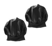 minkissy 2piezas Gorro de Dormir Diadema Elástica Alta para Quimioterapia Anticaída Lado Negro para Mujeres y Niñas