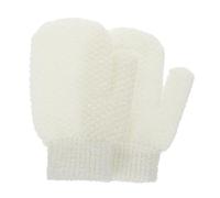 minkissy 2piezas Guantes de Baño Exfoliantes Color Claro Herramientas de Limpieza Cuerpo para Duchas y Baños Guantes para Eliminar la Suciedad Células Muertas