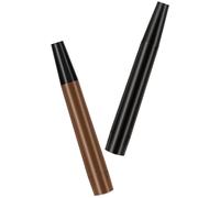 minkissy 2piezas Lápiz De Cejas Con Punta Micro Forma De Horquilla Para Aplicación Precisa Para Cejas y Color Marrón Oscuro y Negro