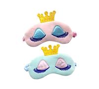 minkissy 2piezas Máscara Ojos Antifaz De Dibujos Animados Diseño De Tiara Para Dormir Para Mujeres y Niñas Antifaz Para Dormir