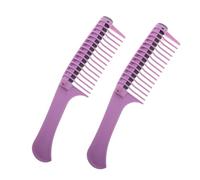 minkissy 2piezas Peines Aplicadores De Tinte Cabello Con Rodillos Para Teñir y Resaltar El Cabello Peine De Plástico Para Mechas Herramientas Para Teñir El