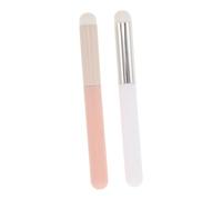 minkissy 2piezas Pinceles De Labios Con Cabeza De Champiñón Aplicadores De Maquillaje Para Labios y Para Brillo y
