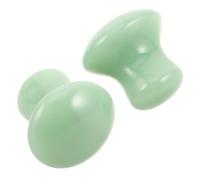 minkissy 2piezas Tablero de Gua Sha de Jade Herramienta de Masaje Guasha Piedra Guasha para Rostro Masajeador Facial Forma de Hongo Gua Sha Jade Cuello Ojos y Cuerpo Cuidado y Relajación Pi