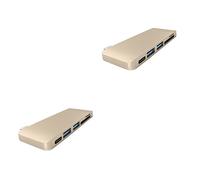 minkissy 2piezas Type-c Hub Adaptador USB Carga PD y Lectores para Dispositivos USB c Doradito