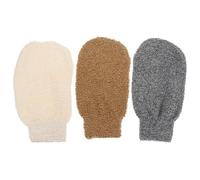 minkissy 3 Guantes Exfoliantes para Baño Guantes para Exfoliar El Cuerpo Y La Cara Toallas de Baño Paños de Baño Exfoliantes Paquete Familiar Ecológico
