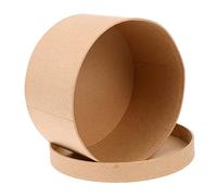 minkissy 3 Juegos caja de torta redonda caja de galletas de papel kraft sacar s kraft box bizcocho galletas chocolate recipiente de papel para de papel dulce Khaki