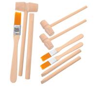 minkissy 3 Juegos Kit de Excavación Infantil con Martillo de Madera y Cepillo para Arqueología y Gemas Herramientas Didácticas para Juguete Educativo DIY para Desarrollo Sensorial y