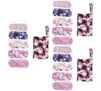 minkissy 3 Juegos Toalla De Tía Lavable Protegeslips Para Mujeres Compresas Menstruales De Algodón Servilleta Sanitaria La Capa Interna Es Fibra De Carbón De Bambú. 5 Piezas * 3