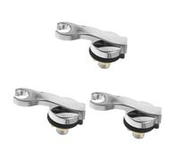 minkissy 3 Piezas Accesorios para la cama de champú accesorios lavabo shower head holder grifo suministros base de cabezal de ducha soporte de de cama de champú AbS