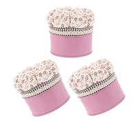 minkissy 3 Piezas Alfiletero en Forma de Calabaza con Caja Portátil para Agujas para Coser y Tejer, Organizador Versátil de Tela y Metal para Proyectos DIY y Manualidades