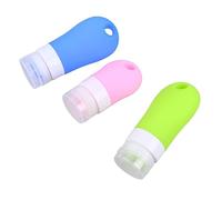 minkissy 3 Piezas botella portátil recargable perfume contenedor de líquido de viaje cepillo secador Artículos de aseo cremas Contenedores de cosméticos botella de champú botella de viaje