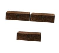 minkissy 3 Piezas Caja De Almacenamiento De Botellas De Aceite Esencial Esmalte De Uñas Pequeño Soporte Básico Madera De Pino Bandeja De Almacenamiento A Prueba De Choques