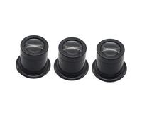 minkissy 3 Piezas Lupa Portátil Aumento Óptico Lupa de Bolsillo para Joyería Herramienta de Reparación de Relojes para Detalles Finos