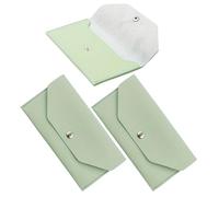 minkissy 3 Piezas Monedero Minimalista para Mujer Monedero Organizador con Botón Presión Uso Diario Escuela y Eventos