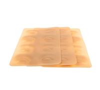 minkissy 3 Piezas Piel de práctica de silicona maquillaje falso Polaco almohadilla máscara maquillar la piel de las cejas piel de práctica de cejas ceja piel falsa gel de sílice