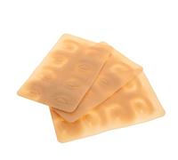 minkissy 3 Piezas Piel de práctica de silicona máscara piel falsa falso Polaco clavo almohadilla piel de práctica de cejas practicar la piel práctica de cejas piel gel de sílice