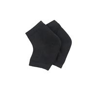 minkissy 3 Piezas Protector de Talón de Gel Ventilado Manga de Talón Hidratante para Piel Seca y Agrietada Puntera Abierta para Hombre y Mujer Negros