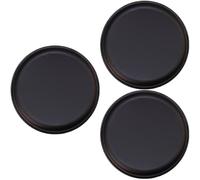 minkissy 3 Piezas Reposamuñecas para uñas alfombrilla de ratón removedor de callos almohadilla para oficina accesorios cojín para la muñeca del ratón soporte de muñeca para juegos PU Black