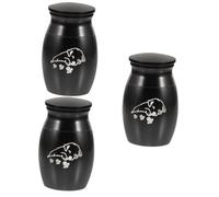 minkissy 3 Piezas Urna para Mascotas Urnas para Perros Mini Urna De Recuerdo Mini Urnas Funerarias Colgante De Urna Conmemorativa Urna Mediana Pequeña Mascota Cenizas Aleación