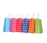 minkissy 30 Piezas Bolsa De Compras De Lunares Bolsa De Papel Kraft Bolsas De Boda Bolsas De Papel Reciclado Favor Bolsas Bolsitas De Papel Con Asas Bolsas De Puntos Bolsas De Recuerdo