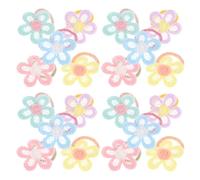 minkissy 30 Piezas Coletero Pelo de Cintas Pelo Flores para Niñas para Coletas Altas de Bebés y Pequeños por Paquete
