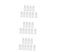 minkissy 30 Piezas Diadema a Cuadros Arco De Alegría Naranja Cubierta De Manicura Protector De Escudo Polaco Protectores De Uñas Consejos De Arte De Uñas Herramienta Clavo