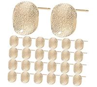 minkissy 30 Piezas Joyería de de redonda postes de aretes partes pendientes resultados de los pernos prisioneros del pendiente suministros para hacer joyas
