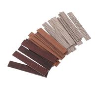 minkissy 30 Piezas Miniature Wooden Dollhouse Flooring Panels Self Adhesive Realistic Wood Grain Tiles For DIY Tiny House Accessories and Crafts