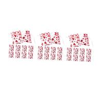 minkissy 300 Piezas Bolsa De Gasa Corazón Bolsa De Del Día De San Valentín Amor De Organza De Dulces Con Cordón s De De Corazón Organza Con Cordón Malla Rosa