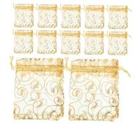 minkissy 300 Piezas Bolsas De Pequeña Bolsa De Pura Mochilas De Cuerdas Claro Mochilas De Cuerdas Bolsas De Almacenamiento Con Cordón De Organza Claro Bolsas De Joyería Boda