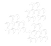 minkissy 30pares Ganchos Para Almohadillas Para Orejas Reductor De Presión y Accesorios Para Compatible Mayoría De Color Blanco