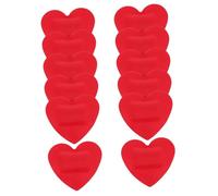 minkissy 36 Piezas Vendaje heridas en forma de corazon suministros de protección apósitos de corazón de amor banda adhesiva vendas a granel vendas adhesivas impermeable rojo