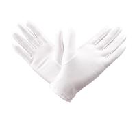 minkissy 3pares Guantes De Etiqueta Elásticos De Spandex Para Inspección De Joyas Blanco Transpirables y Cómodos Para Uso Diario Para Varias Aplicaciones