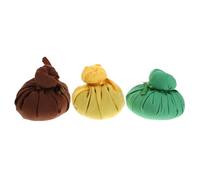 minkissy 3piezas Bolas De Masaje Tailandés Hierbas Naturales Para Relajación y Aromaterapia De Marrón Compresas Calientes Para Cuerpo y Ojos Del Estrés y Tensión Muscular