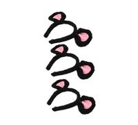 minkissy 3piezas Diademas de Peluche Orejas de Ratón de Dibujos Animados para Mujer Diadema de Animal para Niña Accesorios de Disfraz para Cosplay y Representaciones Teatrales