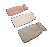minkissy 3piezas Toalla De Baño De Guante Exfoliante Espalda Estropajo De Ducha Cómodo Cuidado Personal El Baño Colores Surtidos