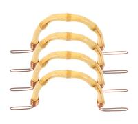 minkissy 4 Asas de Repuesto para Tetera de Bambú y Metal, Compactas y Fuertes, Aptas para Cocina, Compatibles Teteras de 9-10 Cm entre Mangos