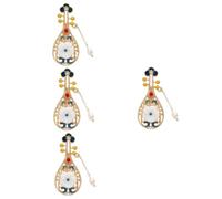 minkissy 4 Broches De Pipa Para Laúd Para Mujer Para Decoración De Bodas Música Género Broche Para El Pecho Joyería Decorativa Broches De Boda Broche Joyería Broche Para