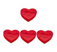 minkissy 4 Cajas Caja De De Flor De Jabón Birthday Decoraciones De Lujo Recuerdos De Boda Para Invitados Ramillete De Rosas Rojas Anniversary Ramo Mercancías San Valentin Rojo Paño