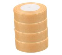 minkissy 4 Cinta de Organza Transparente para Manualidades para Decoración de Flores y Diy para Bodas y Celebraciones Especiales