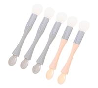 minkissy 4 Juegos De Cepillos Faciales Para El Cuidado De La Piel Aplicadores De De Silicona De Doble Punta Herramientas Hidratantes Fáciles De Usar Para Que Usan Faciales 5 Piezas X 4