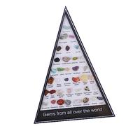 minkissy 4 Juegos Espécimen de piedra de ágata decoración christmas rocas de pecera rocas de vidrio ornamento piedras naturales minerales de enseñanza cristal suite Modelo Decorar