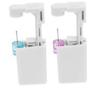 minkissy 4 Juegos Perforador De Oreja Desechable Kit De Perforación De Orejas Herramientas Para Perforar Orejas Dispositivo De Punción De Oído Aleación Aretes