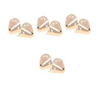minkissy 4 Pares Cubierta De Cabezas De Zapatos Puntiagudos Consejos Cubrir Metatarsiano Uña Del Dedo Del Pie De Dedos Tacones Alto Llave Aleación De Zinc Golden