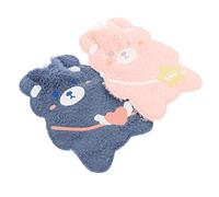 minkissy 4 Piezas Calentador De La Mano Hermosa Bolsa De Agua Caliente Botella De Agua Caliente De Peluche Calentador De Vientre De Niña Oso Más Cálido Lindo Accesorios Franela Alumno