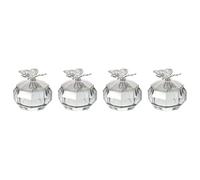 minkissy 4 Piezas Copa De Uñas Cacerolas Tornillos De Clavo Enjuague Estañado Soporte De Ventosa Para Paraguas Kit De Uñas De Gel Tapas Patas Publicaciones Extraíbles Pulido Pro Vidrio Grey