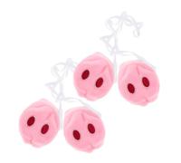 minkissy 4 Piezas De Decoración De Nariz De Cerdo Para Halloween Hocico De Cerdo Peludo Para Cosplay Lindo Hocico De Cerdo De Peluche Esponjoso Disfraz De Cerdo Para Cosplay Nariz De